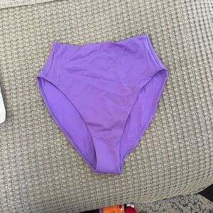 High-Waisted Purple Bikini Bottom